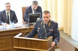 Начальник ГУФСИН по Красноярскому краю Андрей Попето выступил перед депутатами краевого парламента с докладом о деятельности управления в 2022 году Начальник ГУФСИН по Красноярскому краю Андрей Попето выступил перед депутатами краевого парламента с докладом о деятельности управления в 2022 году