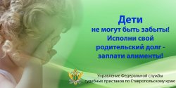 Ставропольские приставы взыскали за период акции более 20 млн руб в пользу детей Ставропольские приставы взыскали за период акции более 20 млн руб в пользу детей