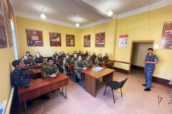Офицеры Управления Росгвардии по Ямало-Ненецкому автономному округу провели профориентационную встречу с военнослужащими по призыву Офицеры Управления Росгвардии по Ямало-Ненецкому автономному округу провели профориентационную встречу с военнослужащими по призыву