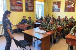 Офицеры Управления Росгвардии по Ямало-Ненецкому автономному округу провели профориентационную встречу с военнослужащими по призыву Офицеры Управления Росгвардии по Ямало-Ненецкому автономному округу провели профориентационную встречу с военнослужащими по призыву
