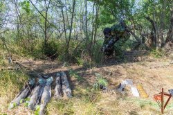Росгвардейцы обнаружили тайник с боеприпасами в лесном массиве ЛНР Росгвардейцы обнаружили тайник с боеприпасами в лесном массиве ЛНР