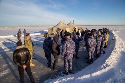 В Челябинске росгвардейцы окунулись в иордань