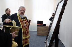 В ГУФСИН России по Красноярскому краю торжественно освятили и установили икону преподобного Пимена Угрешского В ГУФСИН России по Красноярскому краю торжественно освятили и установили икону преподобного Пимена Угрешского