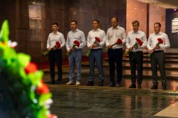 Участники памятного велопробега по городам России побывали в Музее Победы Участники памятного велопробега по городам России побывали в Музее Победы