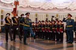 Около 150 учащихся дали клятву суворовца в Музее Победы Около 150 учащихся дали клятву суворовца в Музее Победы