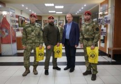 Представитель Российского военно-исторического общества поблагодарил военнослужащих архангельского отряда спецназначения «Ратник» Росгвардии Представитель Российского военно-исторического общества поблагодарил военнослужащих архангельского отряда спецназначения «Ратник» Росгвардии