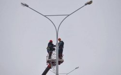 На улице Ленина производится замена светильников /ВИДЕО/ На улице Ленина производится замена светильников /ВИДЕО/