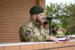 Гудермесский полк Росгвардии отметил 25-летие со дня образования