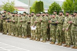 Гудермесский полк Росгвардии отметил 25-летие со дня образования
