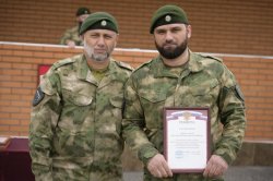 Гудермесский полк Росгвардии отметил 25-летие со дня образования