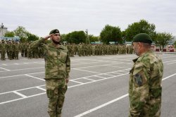 Гудермесский полк Росгвардии отметил 25-летие со дня образования