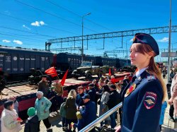 В Мордовии транспортные полицейские обеспечили охрану общественного порядка в период стоянки «Паровоза Победы» В Мордовии транспортные полицейские обеспечили охрану общественного порядка в период стоянки «Паровоза Победы»