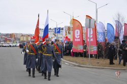 В Салехарде прошли торжественные мероприятия с участием Росгвардии в честь 80-летия Великой Победы В Салехарде прошли торжественные мероприятия с участием Росгвардии в честь 80-летия Великой Победы