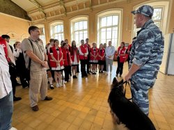 На станции Кавказская транспортные полицейские организовали профориентационный флешмоб и познакомили молодежь со службой в органах внутренних дел На станции Кавказская транспортные полицейские организовали профориентационный флешмоб и познакомили молодежь со службой в органах внутренних дел