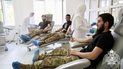 Росгвардейцы приняли участие в донорской акции в Чеченской Республике Росгвардейцы приняли участие в донорской акции в Чеченской Республике