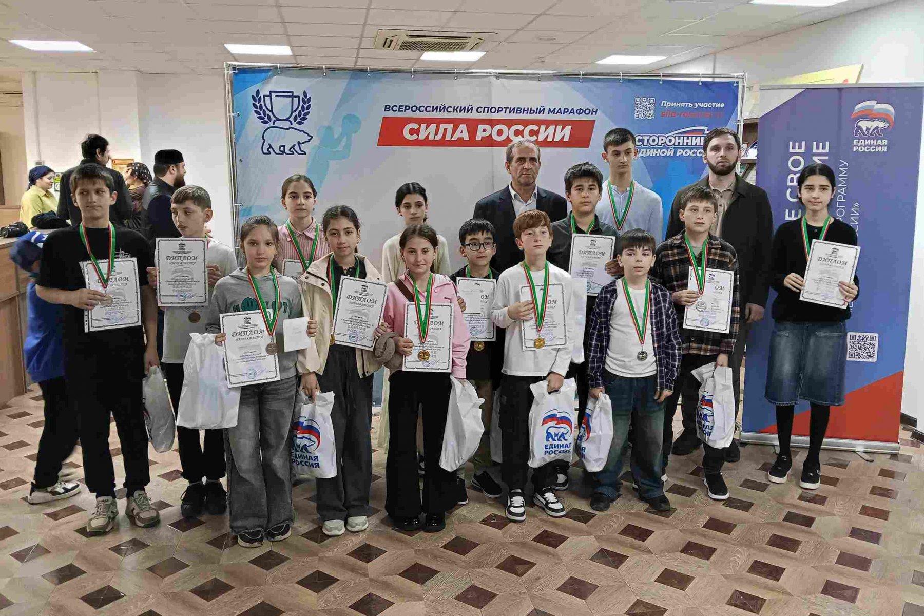 Ученики школы Росгвардии одержали победу на чемпионате Чеченской Республики по шахматам