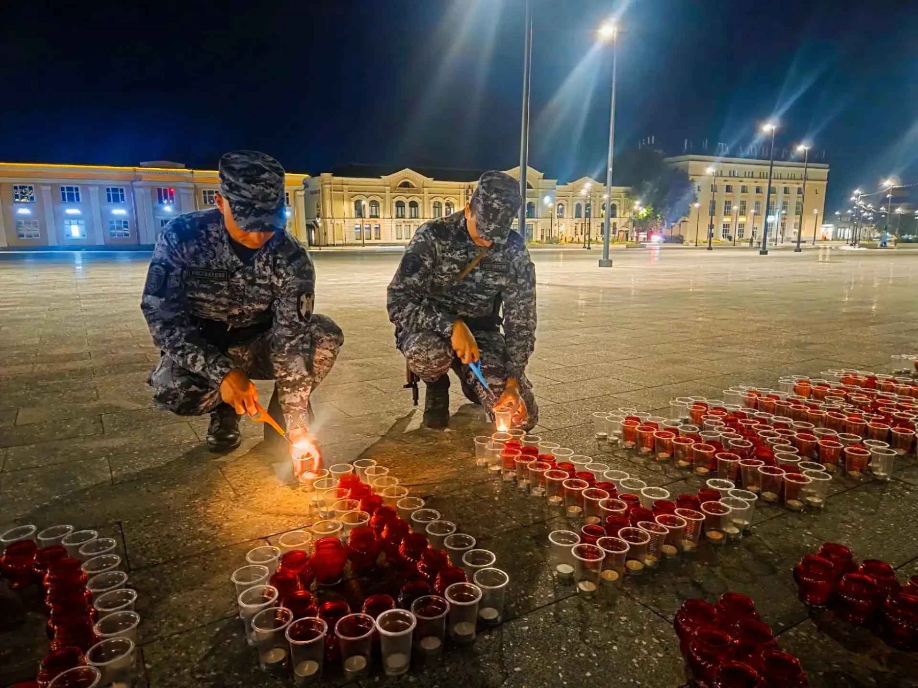 Росгвардейцы присоединились к акции «Свеча памяти» в Подмосковье